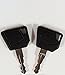 Pair (2 keys) Keyman JCB Equipment Key-Ignition key for Bobcat, Bomag, Caterpillar, Dynapac, Ford, Gehl, Hamm, Hang, JCB, Moxy, New Holland, Rayco, Sky Trak, Terex, Vibromax, Volvo, Part Number 14607