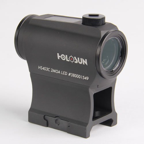 HOLOSUN HS403C Solar Power Micro Red Dot Sight, Black