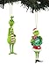 Dr Seuss The Grinch Kurt Adler Christmas Holiday Ornament Gift Boxed (Wreath, 4