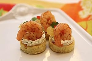 APPETIZERSUSA Island Shrimp Canapes - Gourmet Frozen Seafood Appetizers (50 Piece Tray)