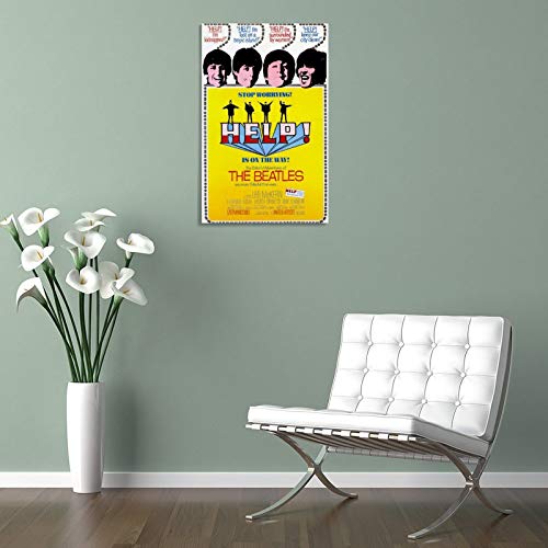 XYDQ Poster décoratif sur toile The Beatles Help British – 50 x 75 cm - Les Beatles, Paul McCartney, John Lennon, RIngo Starr, George Harrison XYDQ Poster décoratif sur toile The Beatles Help British - 50 x 75 cm – Image 6