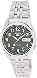 Seiko Men's 5 Automatic SNK379K Silver Stainless-Steel Automatic Watch with Green Dial