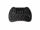 MXQ H9 2.4GHz Black Mini Wireless Keyboard with Touchpad Air Mouse Remote for Android TV BOX,XBOX 360,PC, iPad, PS3