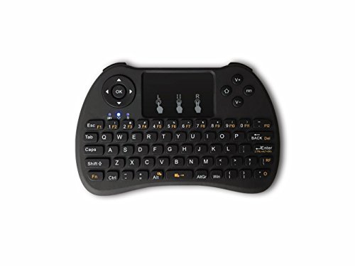 MXQ H9 2.4GHz Black Mini Wireless Keyboard with Touchpad Air Mouse Remote for Android TV BOX,XBOX 360,PC, iPad, PS3