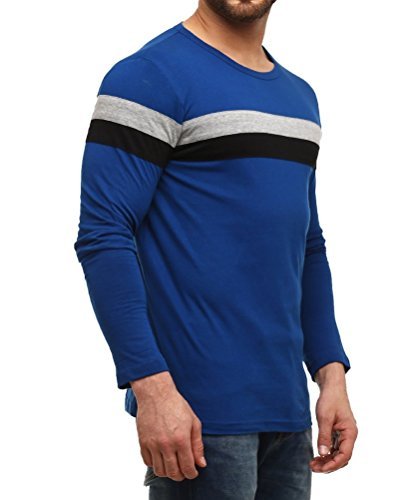 gritstones men's plain slim fit t-shirt