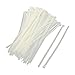 DXG Petrel S39 Self Locking Nylon Cable Zip Ties, 2.5150mm, 6'' L, White, Pack of 100
