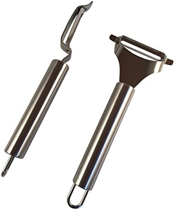 Mixed Peelers Set of 2 Stainless Steel Fruit and Vegetable Peeler Swivel Blade for Potato, Carrot, Orange, Apple
