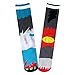 Crazy Mens Mismatched Zombie and Werewolf Frenemy Socks 