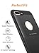 DTTO iPhone 8 Plus Case, iPhone 7 Plus Case, [Instinct Series] Hybrid Protective Cover Case with Flexible Inner Case and Detachable Hard Backplate for Apple iPhone 8 Plus(2017)/7 Plus(2016), Black