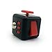 MCK Toy Fidget Cube Dice toy Stress Cube relieve Anxiety for Children and Adults (Black/Red)