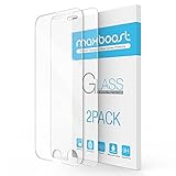 iPhone 7 Plus Screen Protector, Maxboost 2 Pack Tempered Glass Screen Protector For Apple iPhone 7 Plus / iPhone 6/6s Plus [3D Touch Compatible] 0.2mm Screen Protection Case Fit - Clear