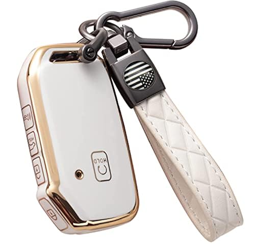 WSAuto for Kia Key Fob Cover Soft TPU Protection Car Key Case