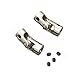 2 Pack Universal Joint Shaft Coupler Coupling Steering Connector for RC Car Crawler Boat,4mm to 3mm