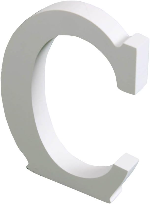 Wongfon Wooden White Alphabet Letters DIY Craft Home Wedding Party Wall Decoratives(15cm High)