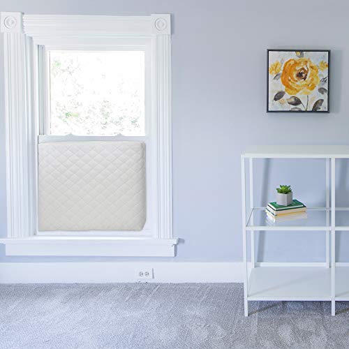 Indoor Quilted Window Air Conditioner Cover, Keeps Cold Air Out and Maintains Heat in Winter Eliminate Dust Buildup, 21W x 2.5D x 14H