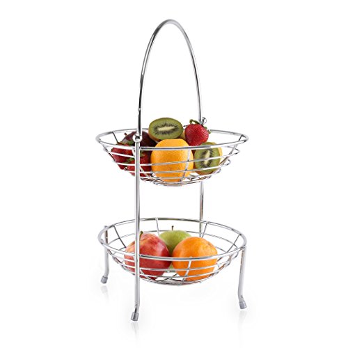 Bino  california  2-level fruit basket, chrome