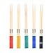 ROSENICE 5A Maple Drum Sticks Drum Accessories Multi Color for Kids Children 5 Pairs