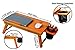 Stock Harbor Laptop Lap Desk, Bed Tray of Sturdy Bamboo with Heavy Duty Drink Storage Net, Surface Holder, Adjustable, Foldable and Large for All Your LapDesk Multitaskingthumb 1