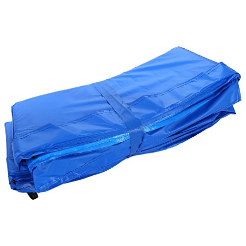 Benlet Heavy Duty Waterproof 10/12/14/15FT Replacement Trampoline Safety Pad Spring Cover Surround PVC Pad Foam Spring Cover Padding Pads (Blue, 15ft)