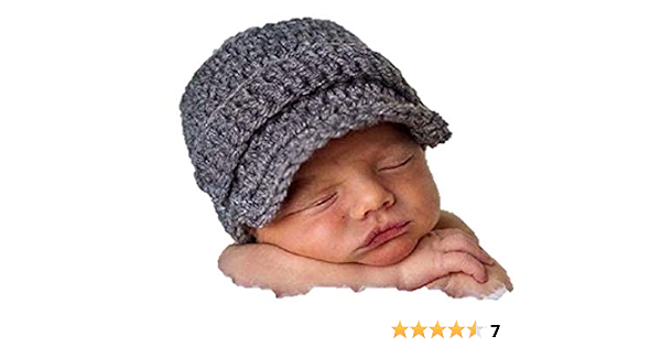 Baby Boy Hat - Handmade Crochet Newsboy 