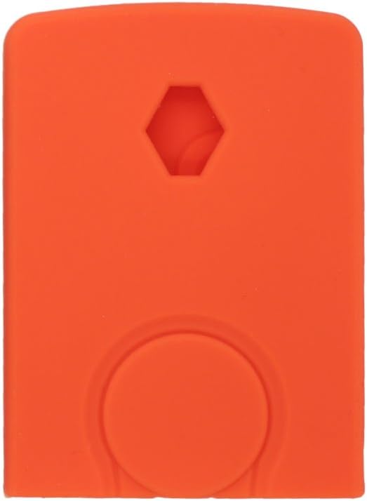BROVACS Silicone Cover Protector Case Holder Skin Jacket Compatible with RENAULT 4 Button Smart Remote Key Fob CV9350 Orange - Image 3