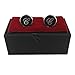GGemony Men's Fashion Luxurious Tuxedo Shirts 2PCS Cufflinks, Gift Box- Premium Quality Personalized Alphabet Letter-C-Black