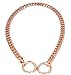 SLZZ Luxury Dog Collar Chain/Slip Martingale P Chain/Heavy Duty Stainless Steel 12mm Curb Chain/Best for Small Medium Large Breeds - for Pit Bull Mastiff Bulldog Big Breeds/Rose Gold,26''