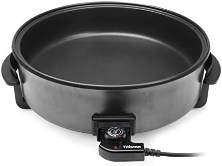 Tristar PZ-9145 Sauteuse électrique multifonction XXL, 40cm de diamètre, Thermostat réglable, 7.5 liters, Noir