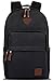 Ibagbar Vintage Canvas Backpack Rucksack Laptop Bag Computer Bag Daypack Travel Bag College Bag Book Bag School Bag Gym Bag Sports Bag Hiking Bag Camping Bag Weekend Bag Black