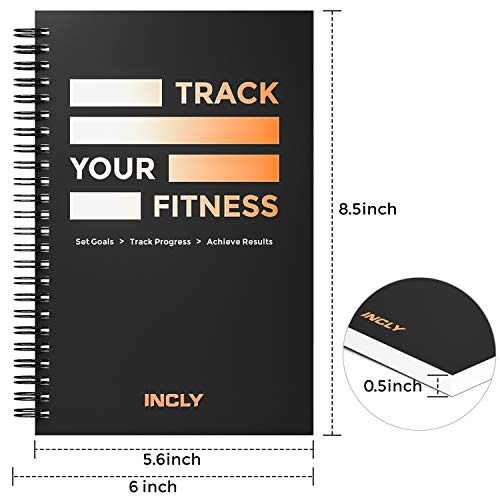 INCLY 2 Pack Fitness Journal Workout Planner Log Book, Gym Notbook Exercise Track for Women & Men -  - //medicalbooks.filipinodoctors.org