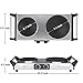 Duxtop Hot Plates Double Cast-Iron Burner Portable Electric Stove Cooktop with Adjustable Temperature Control, 1800W, Metal Housing, Indicator Light (Double)