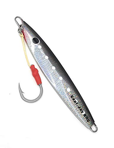 Fishing Saltwater jigs Speed Jigging Slow Jigging Pitching Lures,Vertical Jigging Artificial Lures Jigging Lure Fishing jigs (80g New Silver Grey, 80g)