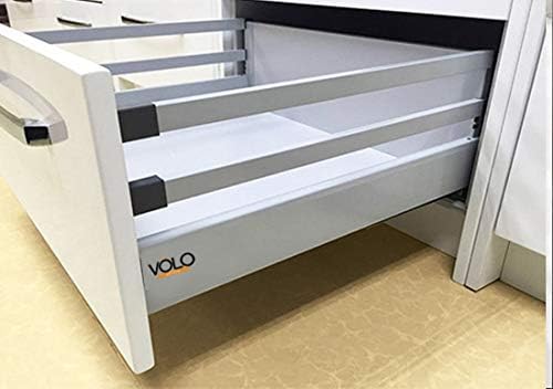 VOLO Tandem Drawer Box System Without Gallery with Load Capacity Upto 45 Kg (500mm/8 Inch)