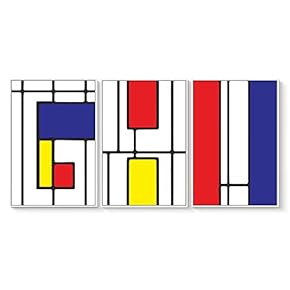 3 Piece Framed Canvas Wall Art for Living Room, Bedroom Dutch Color Theme Canvas Prints for Home Decoration Ready to Hang - 16"x24"x3 Panels