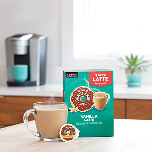 THE ORIGINAL DONUT SHOP VANILLA LATTE, SINGLE-SERVE KEURIG K-CUP PODS, FLAVORED COFFEE, 20 COUNT