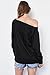 Cupshe Fashion Women's Scoop Neck Basic Pullover Thin Sweatshirt