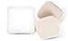 KOOBA 2pcs Square Makeup Sponges with 1 Travel Case, Beauty Face Primer Compact Powder Puff, Blender Sponge Replacement for Cosmetic Flawless Foundation, Sensitive and All Skin Types