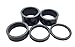 Easyou Carbon Fiber Bicycle Headset Spacer Pack of 6 for 1-1/8 Inch 20mm 15mm 10mm 8mm 5mm 3mm