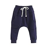 Weixinbuy Unisex Kid Toddler Cotton Jersey Harem Pants Baby Elastic Trousers
