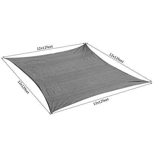 image for Sundale Outdoor 12'x12' Rectangular Sun Shade Sail Canopy UV Blocked O