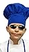CHEFSKIN Chef Mushroom Hat Kids Children Blue Adjustable