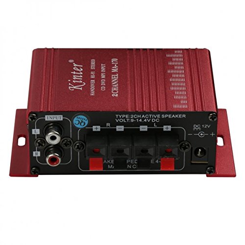 Kinter MA170 12V 2 Channel Mini Digital Audio Power Amplifier for Car
