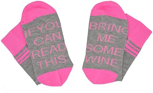 YITU Novelty Cotton Socks - IF You Can Read This PLEASE Bring Me Some Wine Socks