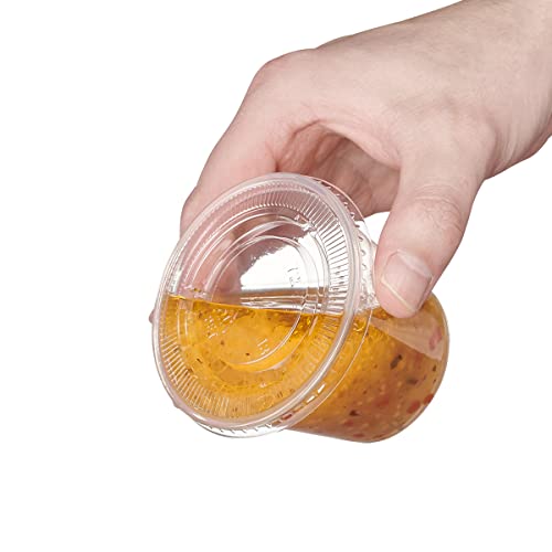 Comfy Package [100 Sets 5.5 oz.] Plastic Disposable Portion Cups With