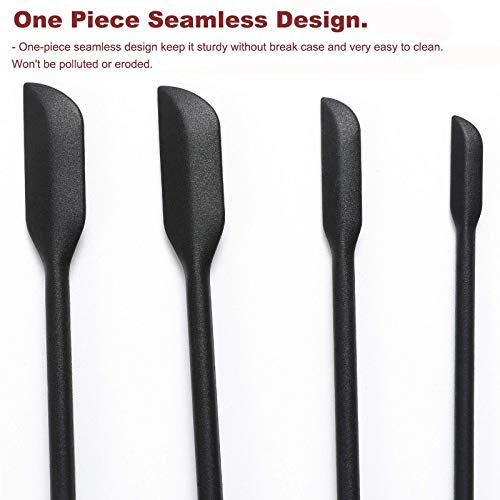 ARABOSTON Mini Silicone Spatula 4 Pack Small Spatula for Makeup Thin