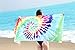Ricdecor Beach Towels Oversized Tie-Dye Pattern Beach Towel Large Pool Towel (Colorful)