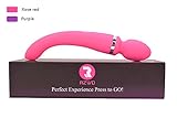 RZWD Charge Waterproof Female Vibrator - 10 Powerful Vibrator - Silicone Grade Female Vibrator and Rabbit Vibrator (rose red)