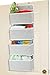 Simple Houseware 4 Pocket Over the Door Wall Mount Hanging Organizer, Grey