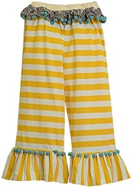 Mustard Pie Little Girls' Bella Sunset Dunes Pant 4T Turquoise