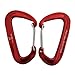 Wise Owl Outfitters Wiregate Carabiner Clip Set 12 KN Heavy Duty, Lightweight Aircraft Grade Aluminum - Great Gear for Hammock Camping - Wise Owl 